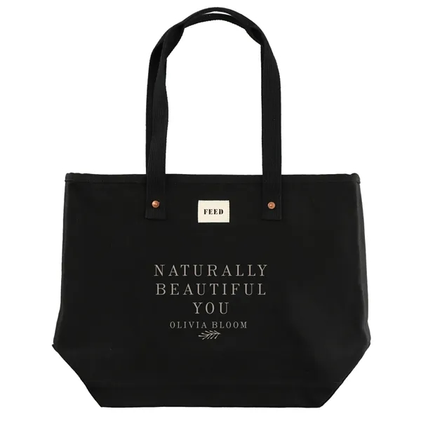 Black (Bk) color option for Feed Organic Cotton Weekend Tote
