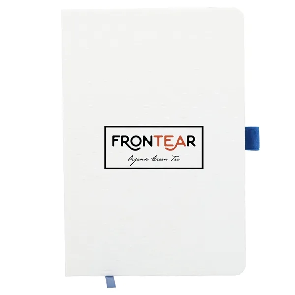 Blue (Bl) color option for Fsc® Recycled 5.5 X 8.5 Bamboo Fiber Bound Noteboo