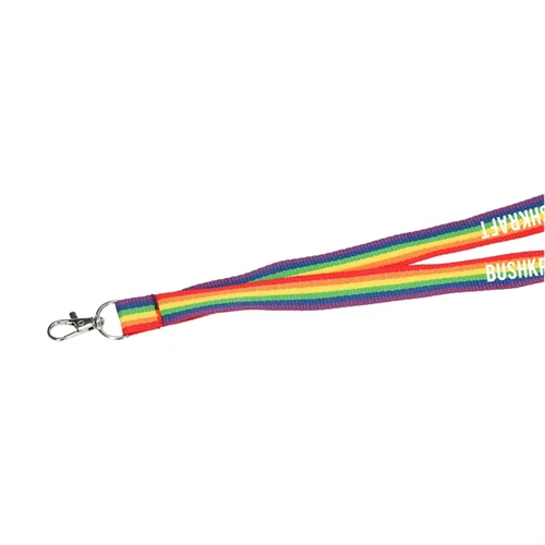 Main photo of Recycled Polyester Rainbow Lanyard