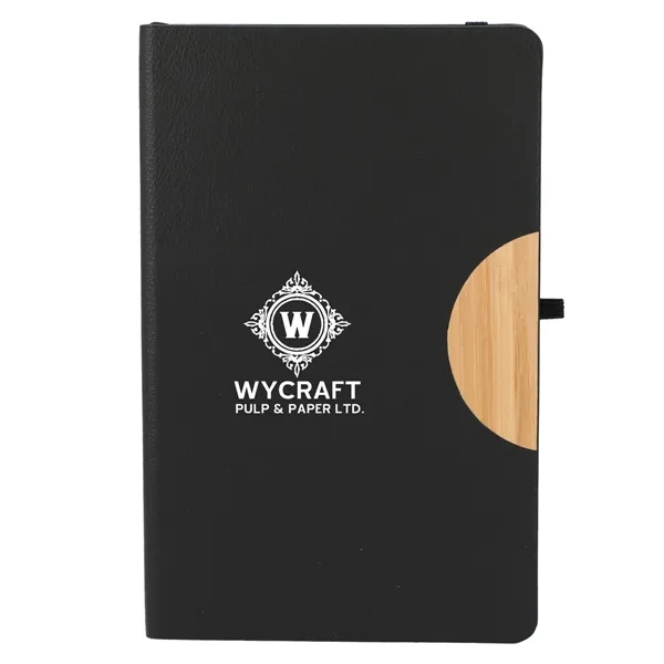 Black (Bk) color option for 5.5" X 8.5" Kaya Bamboo Trim Journal