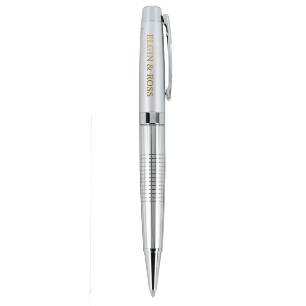 Silver (Si) color option for Newton Recycled Brass Gel Ballpoint