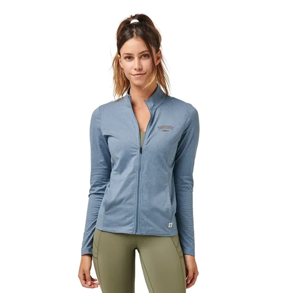 Superior Blue Heather (454) color option for Greatness Wins Core Tech Full Zip   Women's