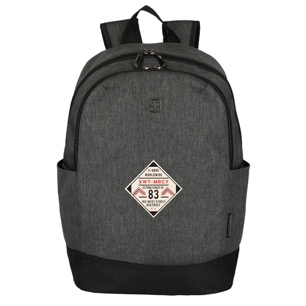 Black (Bk) color option for Wenger Recycled Storm 15" Laptop Backpack
