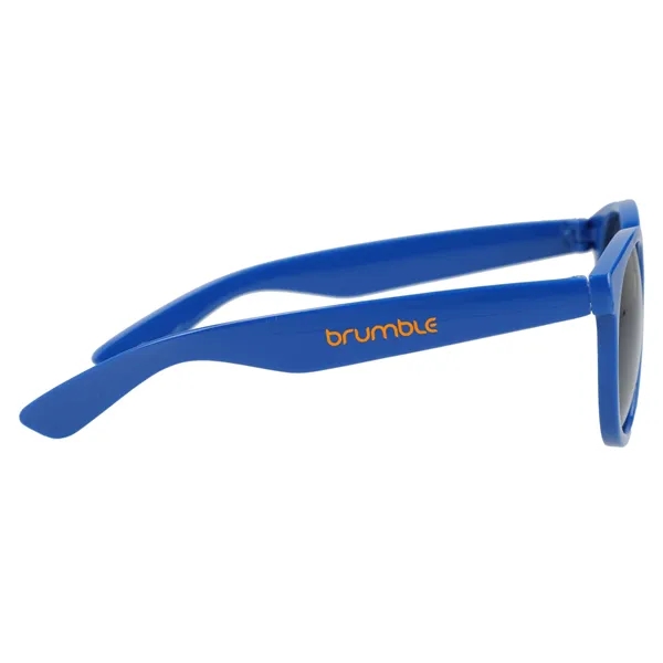 Blue (Bl) color option for Rhodri Recycled Round Sunglasses
