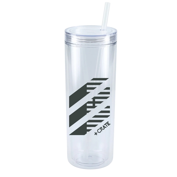 Clear (Cl) color option for Chroma Recycled Acrylic Straw Tumbler 16oz
