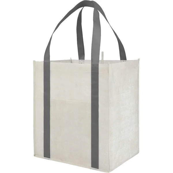 Gray (Gy) color option for Neptune Recycled Non Woven Grocery Tote