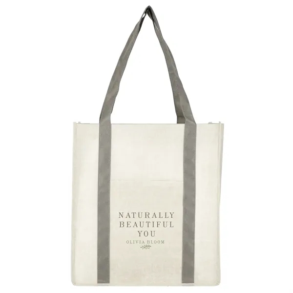 Gray (Gy) color option for Pluto Recycled Non Woven Small Grocery Tote