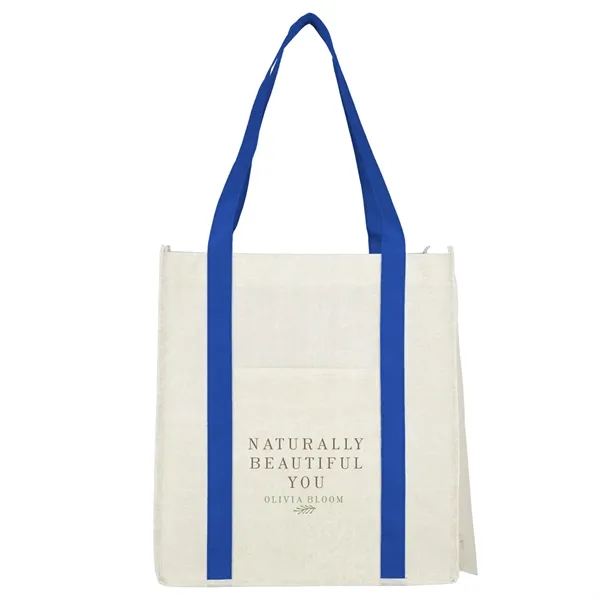 Royal (Ryl) color option for Pluto Recycled Non Woven Small Grocery Tote