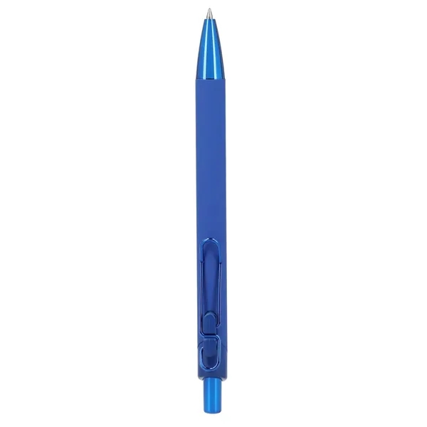 Blue (Bl) color option for Metallic Recycled Aluminum Soft Touch Gel Pen