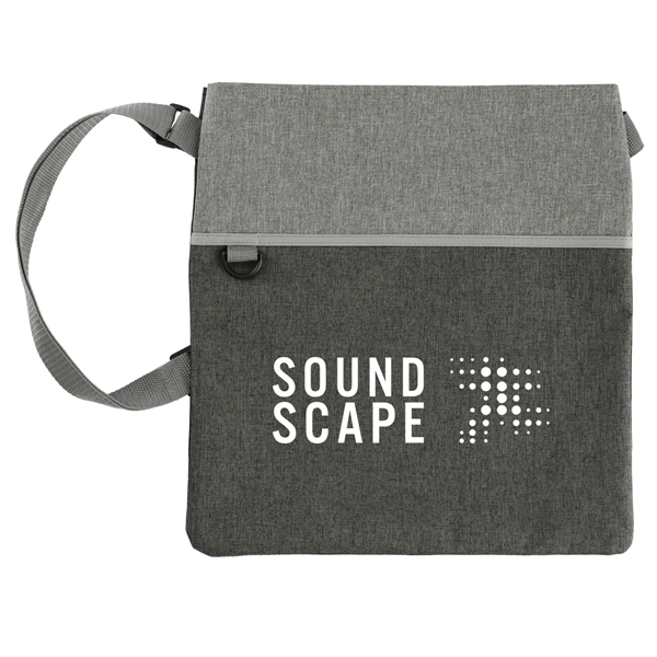 Graphite (Ga) color option for Double Heather Rpet Crossbody Tote