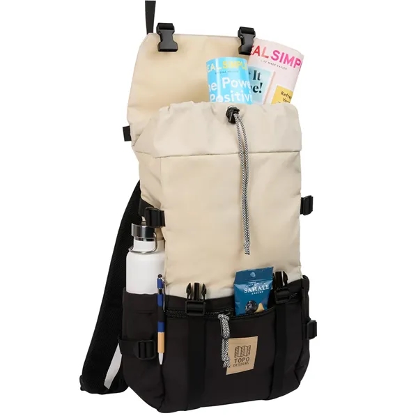 Bone White/Black color option for Topo Designs Recycled Rover 15" Laptop Backpack