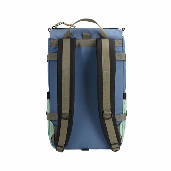 Stone Blue/Ash Green color option for Topo Designs Recycled Rover 15" Laptop Backpack