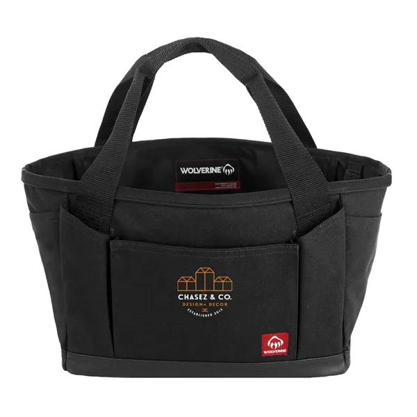 Black (Bk) color option for Wolverine 13" 17 Pocket Tool Tote