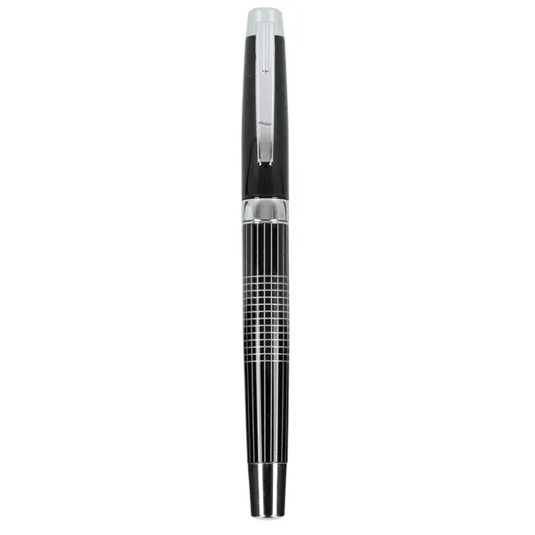 Black (Bk) color option for Newton Recycled Brass Gel Rollerball