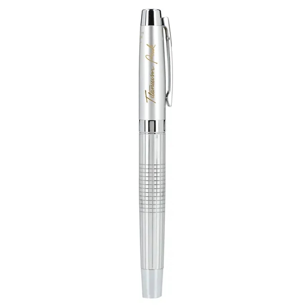 Silver (Si) color option for Newton Recycled Brass Gel Rollerball