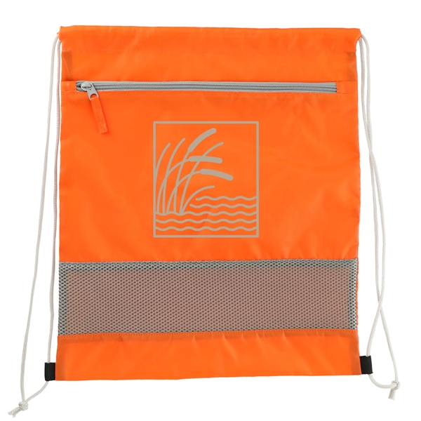Orange (Or) color option for Sparks Recycled Drawstring Bag