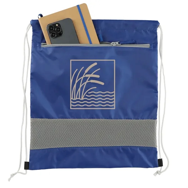 Royal (Ryl) color option for Sparks Recycled Drawstring Bag