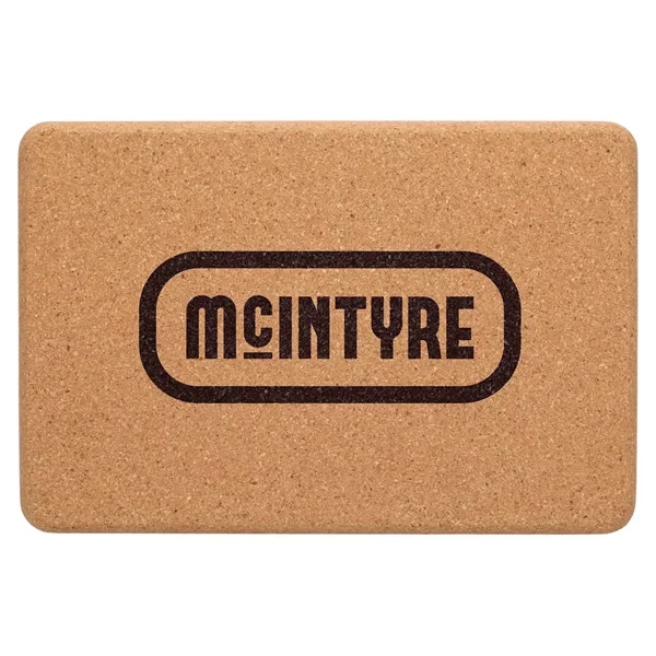 Natural (Nt) color option for Wellable™ Cork Yoga Block