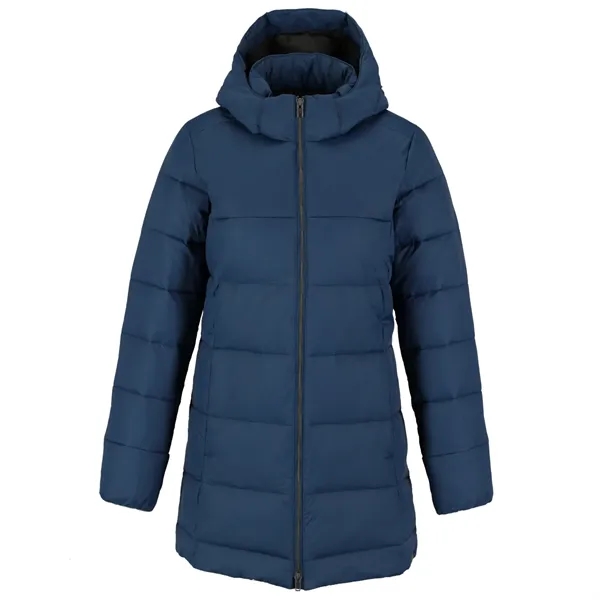 River Blue (549) color option for Geneva Eco Long Packable Insulated Jacket Womens