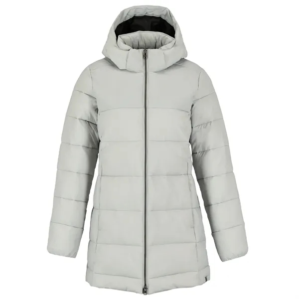 Silver (927) color option for Geneva Eco Long Packable Insulated Jacket Womens