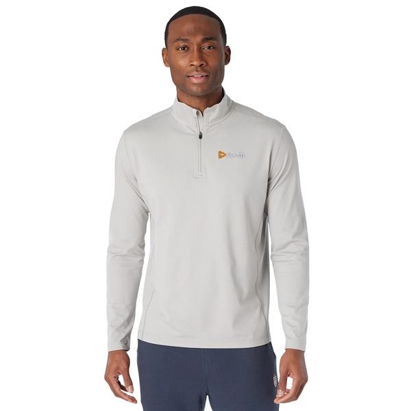 Ash Gray Heather (954) color option for Greatness Wins Core Tech Quarter Zip   Men's