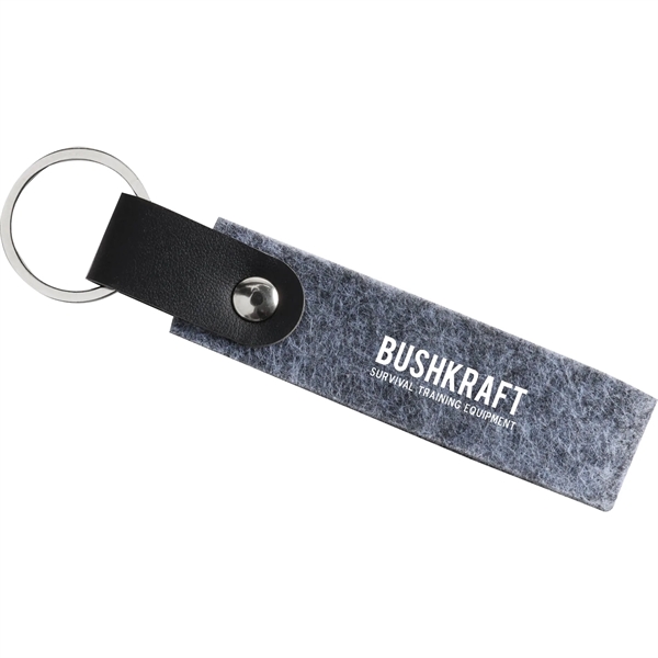Gray (Gy) color option for The Goods™ Recycled Felt Keychain