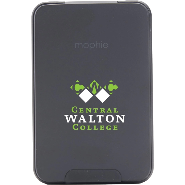 Black (Bk) color option for Mophie® Snap+5000 M Ah Wireless Power Bank W/ Stand