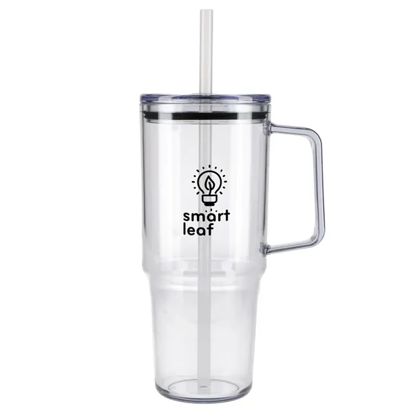 Clear (Cl) color option for Lucien Recycled Acrylic Travel Mug 40oz