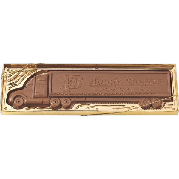 Brown color option for Molded Chocolate Tractor Trailer