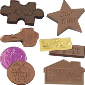 Photo of Wrapped Custom Chocolate Shape 75 Oz