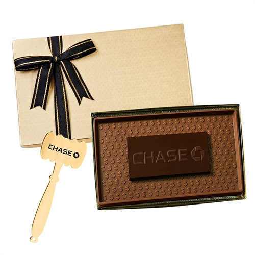 Main photo of 8 Oz. Two Tone Chocolate Bar In Gift Box