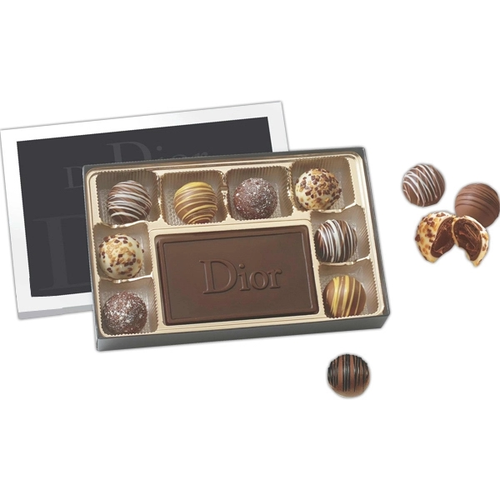 Main photo of Gift Box Filled With Truffles And Chocolate Centerpiece