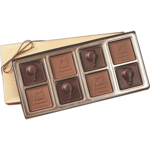 Photo of Custom Molded Chocolate Squares Gift Box