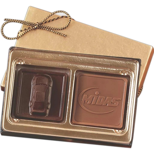 Main photo of Custom Molded Chocolate Squares Gift Box
