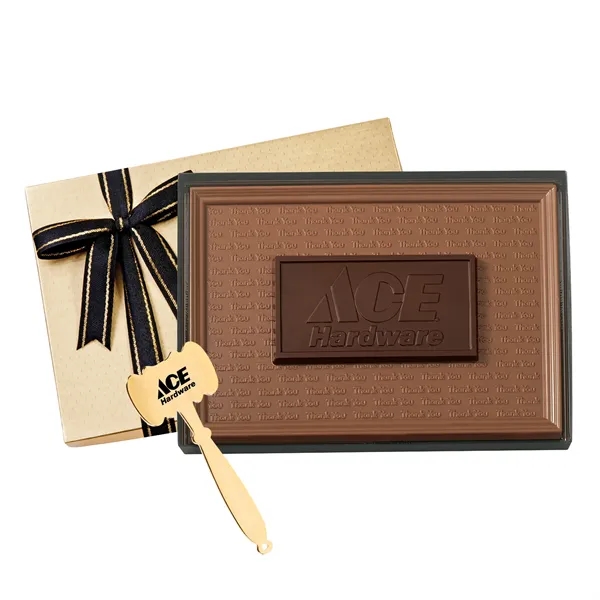 Gold color option for Two Tone Custom Chocolate Bar