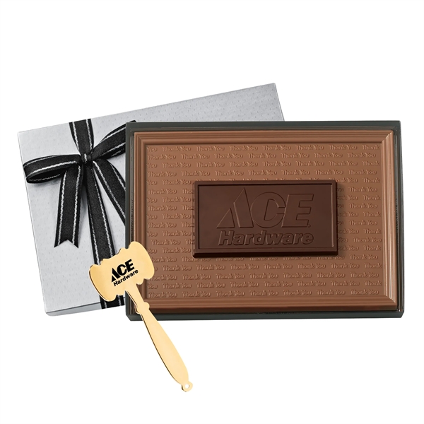 Silver color option for Two Tone Custom Chocolate Bar