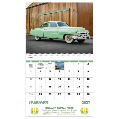 Main photo of Classic Autos Spiral Calendar