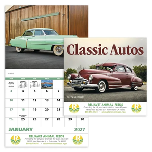 Photo of Classic Autos Stapled Calendar