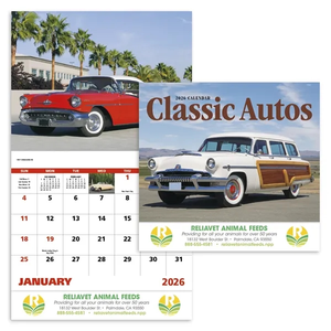 Photo of Classic Autos Stapled Calendar