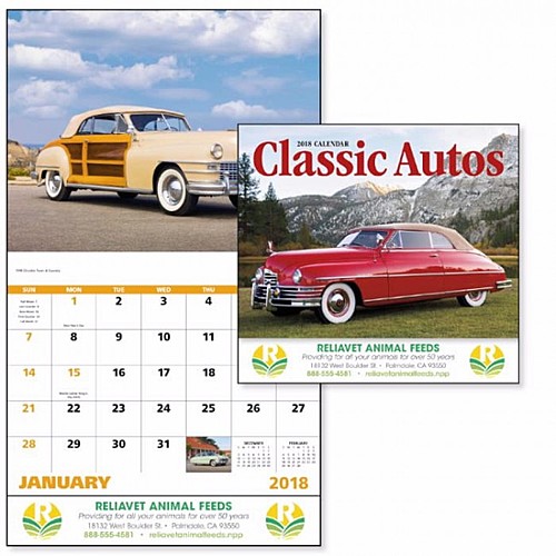 Photo of Classic Autos Stapled Calendar