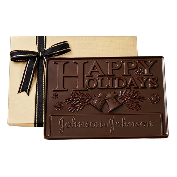Gold color option for 2 Lb Custom Molded Chocolate Presentation Bars