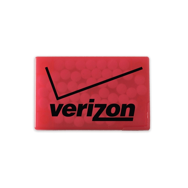 Translucent Red color option for Rectangular Mint Card With Micro Mints®