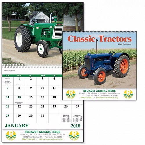 Photo of Classic Tractor Spiral Calendar