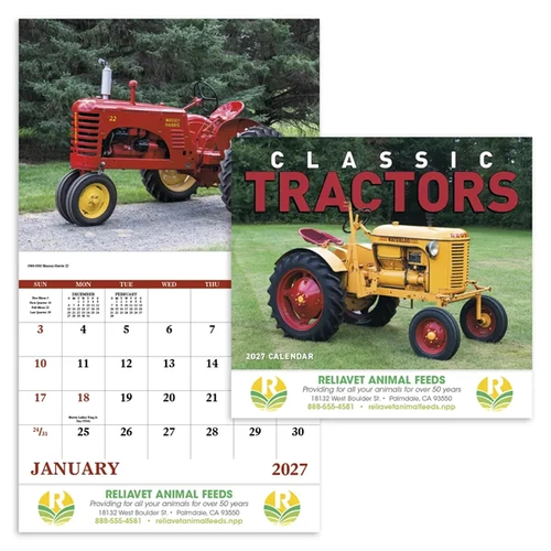 Main photo of Classic Tractor Stapled Calendar