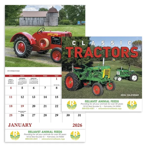 Main photo of Classic Tractor Stapled Calendar