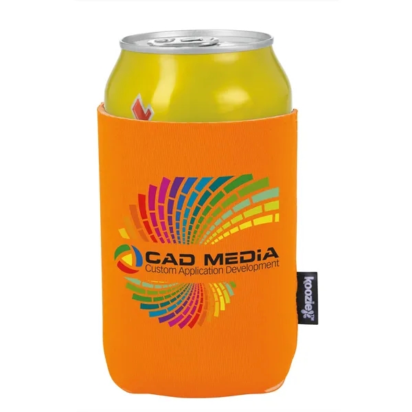 Electric Orange color option for Collapsible Neoprene Koozie Can Kooler