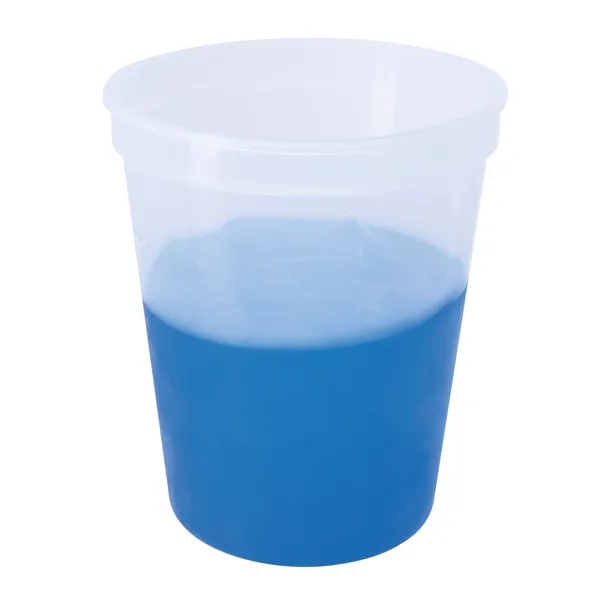 Clear(Blue) color option for Color Changing Stadium Cup 16 Oz