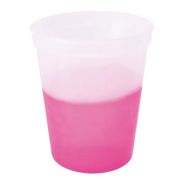 Clear(Magenta) color option for Color Changing Stadium Cup 16 Oz