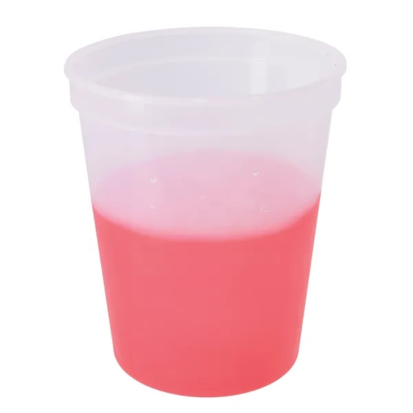 Clear(Red) color option for Color Changing Stadium Cup 16 Oz