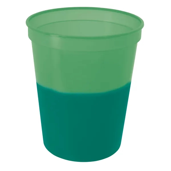 Green (Blue) color option for Color Changing Stadium Cup 16 Oz